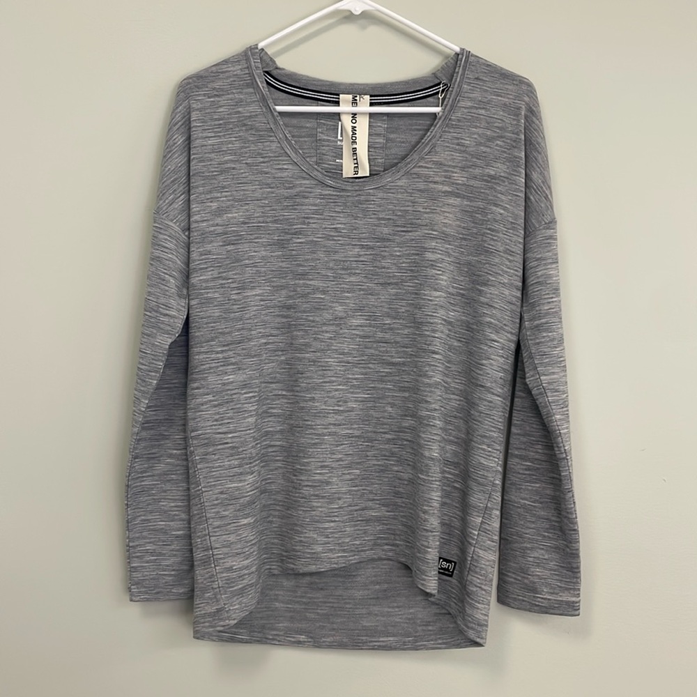 Gray Long Sleeve Women's Top